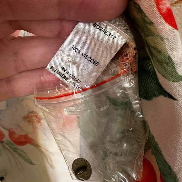 Aratta Floral Button-Up Shirt with Colorful Stripes - Picture 8 of 14